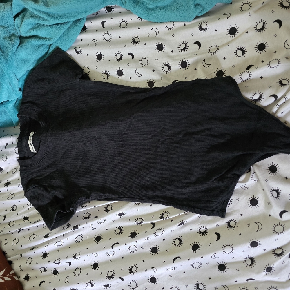 Abercrombie & Fitch Black Ribbed Bodysuit